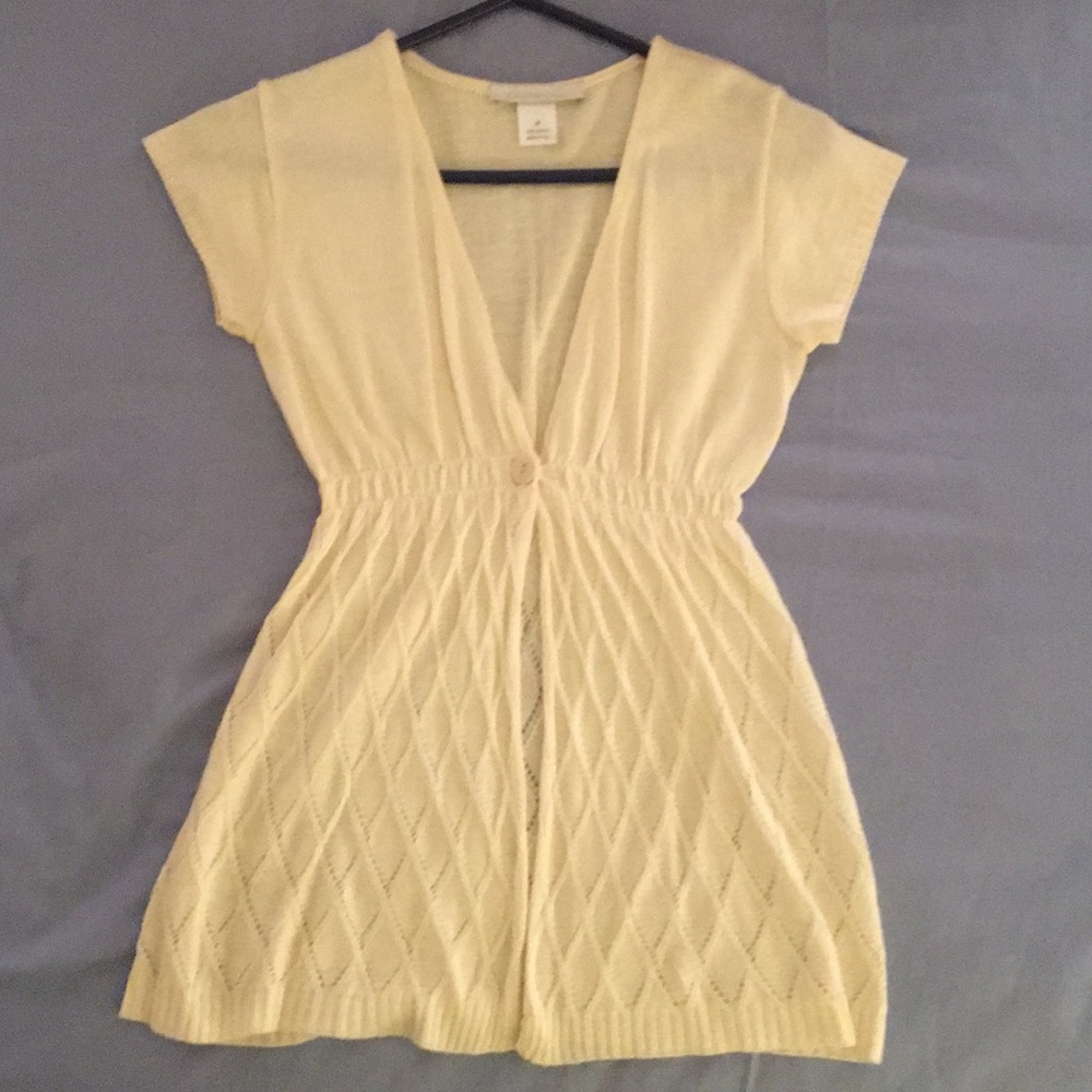 CHARLOTTE RUSSE IVORY KNIT SWEATER